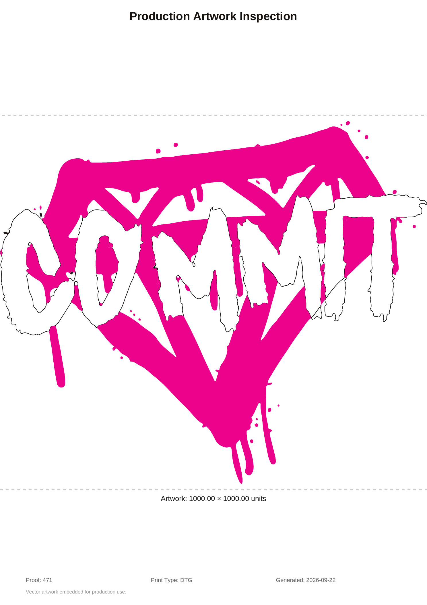 Complete artwork inspection page from the supplied PDF